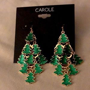 Christmas drop earrings